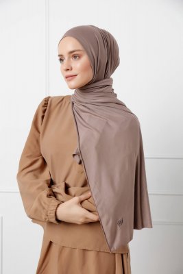 Sibel - Taupe Jersey Hijab