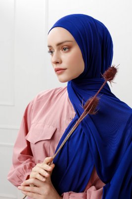 Sibel - Blau Jersey Hijab