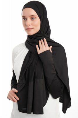 Azize - Schwarz Pro Scarf Sport Hijab Set
