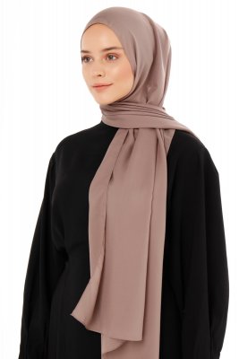 Esra - Dunkeltaupe Chiffon Hijab