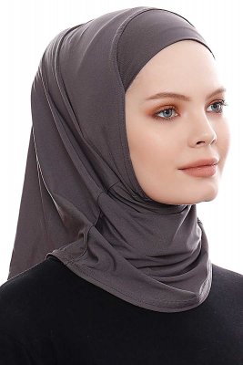 Elif - Anthrazit Sport Hijab - Ecardin
