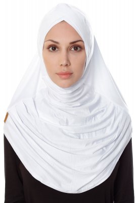 Mia - Weiß One-Piece Al Amira Hijab - Ecardin