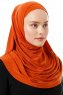 Esma - Orange Amira Hijab - Firdevs