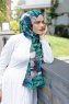 Kader - Grün Gemustertes Hijab - Sal Evi