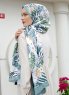 Ananas Gemusterter Twill Hijab - Sal Evi