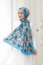 Lilie Gemusterter Twill Hijab - Sal Evi