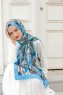 Lilie Gemusterter Twill Hijab - Sal Evi