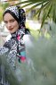 Memphis Gemusterter Twill Hijab - Sal Evi