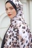 Leopard Gemusterter Twill Hijab - Sal Evi