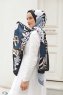 Kette Gemusterter Twill Hijab - Sal Evi