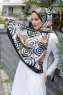 Palme Gemusterter Twill Hijab - Sal Evi