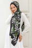 Wald Gemusterter Twill Hijab - Sal Evi