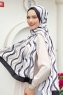 Wellen Gemusterter Twill Hijab - Sal Evi