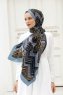 Ethnic Gemusterter Twill Hijab - Sal Evi