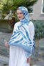 Clouds Gemusterter Twill Hijab - Sal Evi