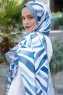 Clouds Gemusterter Twill Hijab - Sal Evi