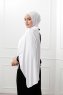 Sibel - Weiß Jersey Hijab