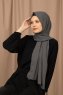 Yildiz - Grau Crepe Chiffon Hijab