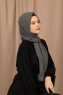 Yildiz - Grau Crepe Chiffon Hijab