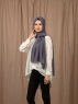 Yildiz - Anthrazit Crepe Chiffon Hijab