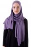 Hanfendy - Dunkelviolett Praktisch Fertig Hijab