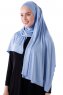Hanfendy - Hellblau Praktisch Fertig Hijab
