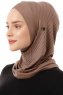 Babe Cross - Dunkeltaupe One-Piece Al Amira Hijab