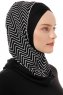 Silva Cross - Schwarz & Weiß One-Piece Al Amira Hijab
