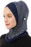 Silva Cross - Navy Blau One-Piece Al Amira Hijab