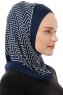 Silva Cross - Navy Blau One-Piece Al Amira Hijab