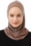Silva Plain - Dunkeltaupe One-Piece Al Amira Hijab