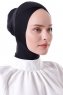 Elnara - Schwarz Cross Hijab Untertuch