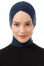 Elnara - Navy Blau Cross Hijab Untertuch