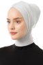 Elnara - Hellgrau Cross Hijab Untertuch