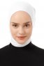 Elnara - Weiß Plain Hijab Untertuch