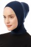 Elnara - Navy Blau Plain Hijab Untertuch