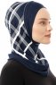 Ekose Plain - Navy Blau One-Piece Al Amira Hijab