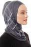Ekose Plain - Dunkelgrau One-Piece Al Amira Hijab