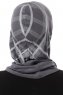 Ekose Plain - Dunkelgrau One-Piece Al Amira Hijab