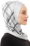 Ekose Plain - Hellgrau One-Piece Al Amira Hijab