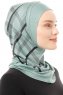 Ekose Plain - Grün One-Piece Al Amira Hijab