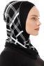 Ekose Cross - Schwarz & Weiß One-Piece Al Amira Hijab
