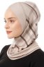 Ekose Cross - Helltaupe One-Piece Al Amira Hijab
