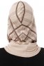 Ekose Cross - Helltaupe One-Piece Al Amira Hijab