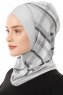 Ekose Cross - Hellgrau One-Piece Al Amira Hijab