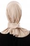 Ceren - Helltaupe Praktisch Viscose Hijab