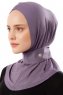 Ceren - Dunkelviolett Praktisch Viscose Hijab