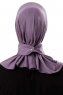 Ceren - Dunkelviolett Praktisch Viscose Hijab