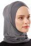 Wind Plain - Dunkelgrau One-Piece Al Amira Hijab