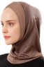 Wind Cross - Dunkeltaupe One-Piece Al Amira Hijab